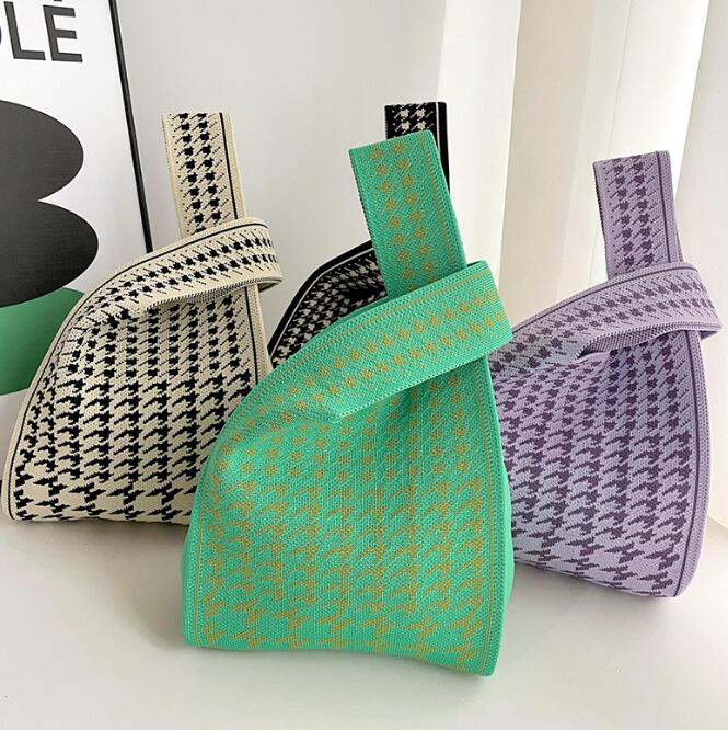 バッグ★レディース★トートバッグ★ハンドバッグ★ニットバッグ★大容量★6色