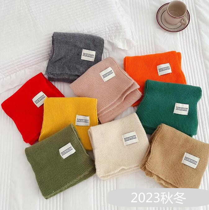 「2023秋冬」★子供用★マフラー★防寒★キッズ★男女兼用★ニット★暖かい★9色
