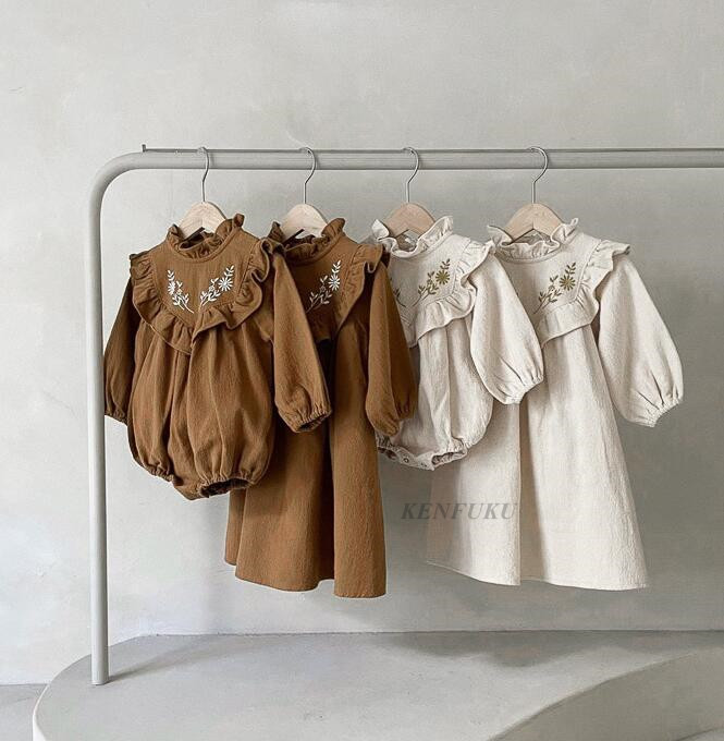 2023秋新品★子供服　ワンピース★73-100cm★2色