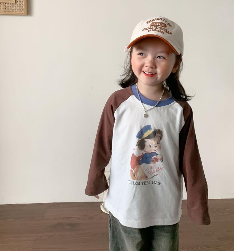 2023★春秋新作★韓国風子供服★Tシャツ★6色80-140CM