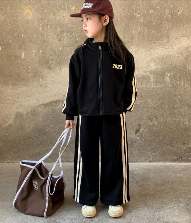 2023秋冬新品★子供服　コート+ズボン　セットアップ★90-150cm★