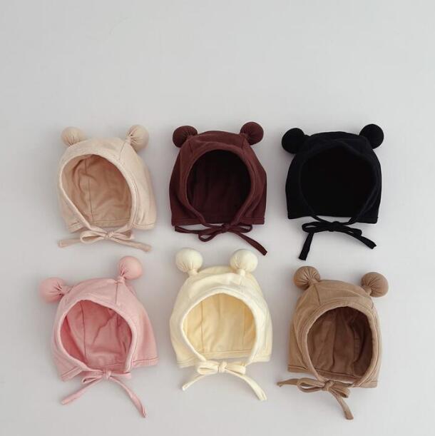 「2023秋」子供用★帽子★耳カバイー★ベビー★無地★男女兼用★可愛い★6色
