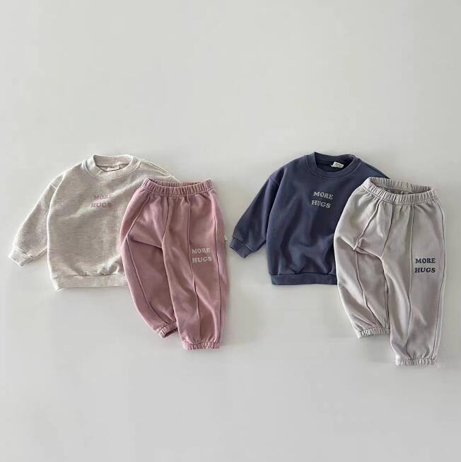 「2023秋」子供服★セットアップ★トップス+ズボン★韓国風子供服★男女兼用★2色★73-100CM
