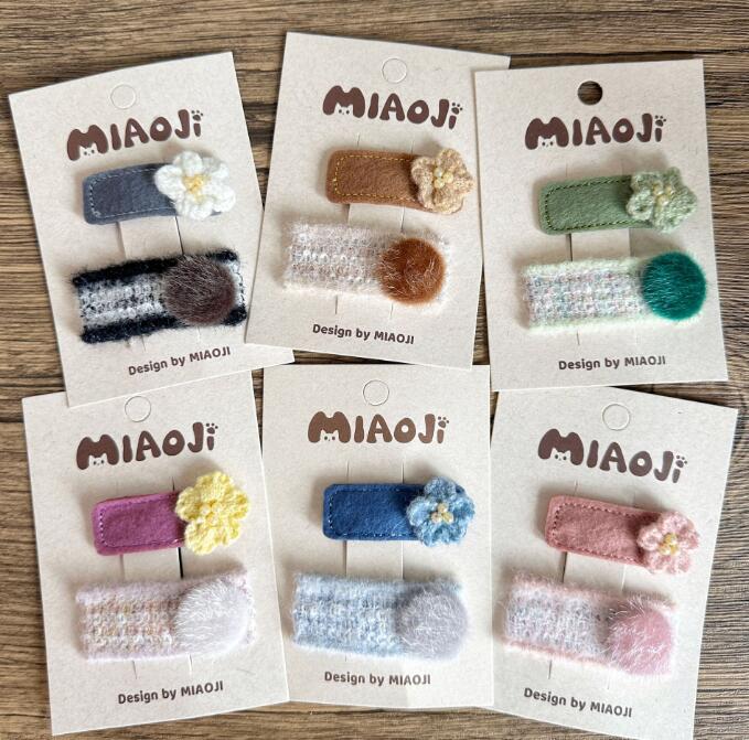 髪飾り★まとめ髪用★ヘアアクセサリー★子供用★キッズ★ヘアピン★2枚入り★多色