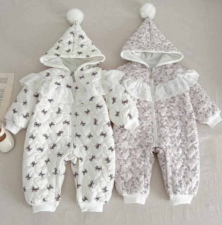 2023冬新品★ベビー服　厚手ロンパース★66-100cm★2色