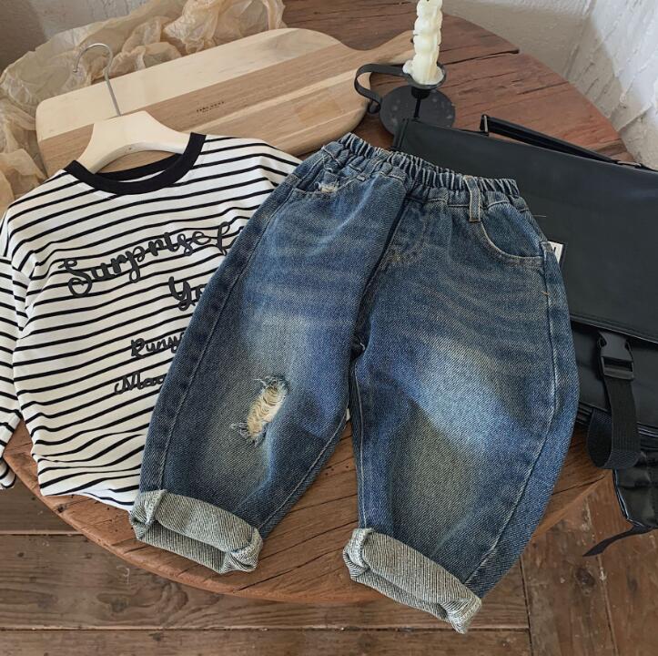 2023★春秋新作★韓国風子供服★ジーンズ★90-140CM