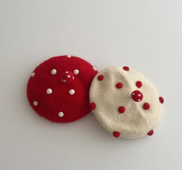 2023秋冬新品★子供用★帽子　ベレー帽子★2色選べ