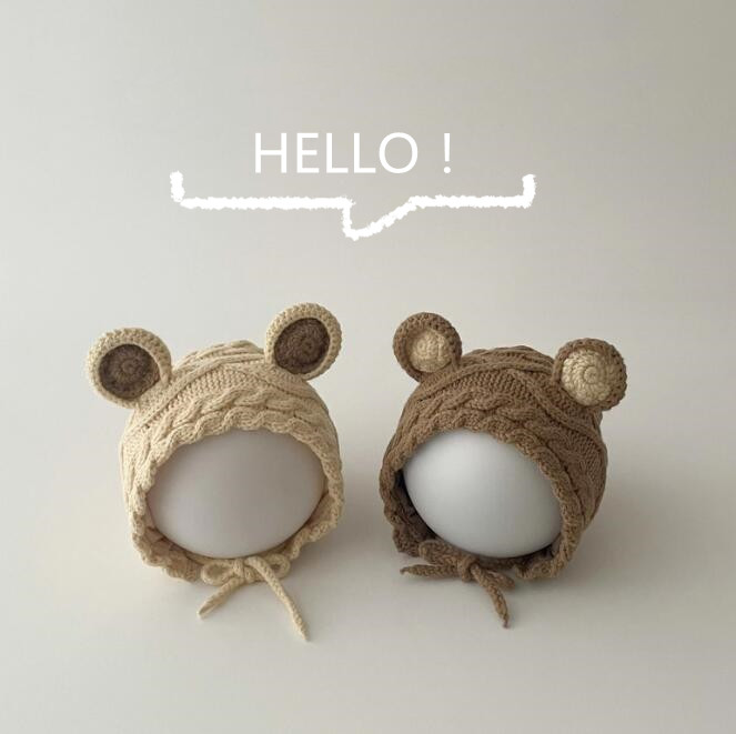 「2023秋冬」子供用★帽子★ベビー★ニット帽子★耳カバー★男女兼用★暖かい★防寒★5色