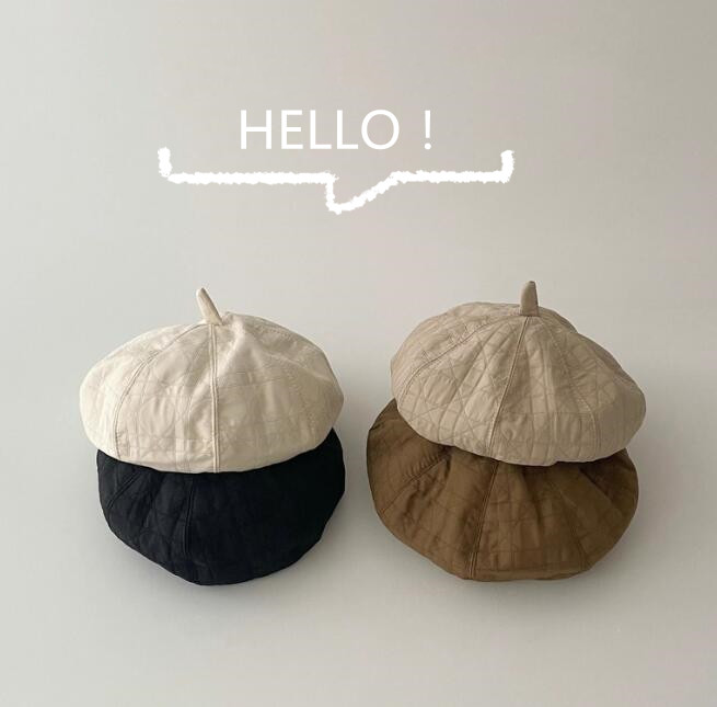 「2023秋冬」子供用★帽子★キッズ★韓国風★ベレー帽★カジュアル★5色