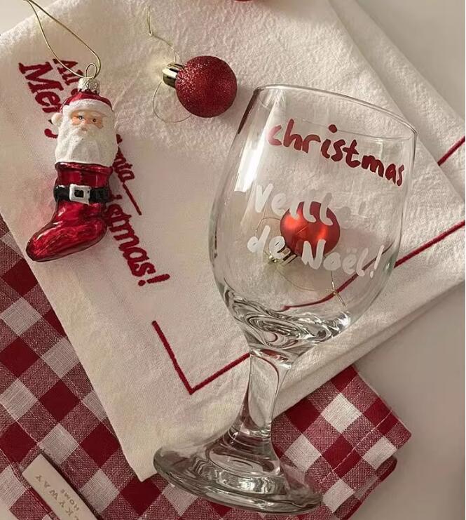 ★超人気★クリスマスインテリア★ガラスコップ★2色