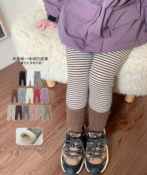 2023秋冬★子供服　厚手　裏起毛付き　タイツ　ズボン★80-140cm★13種