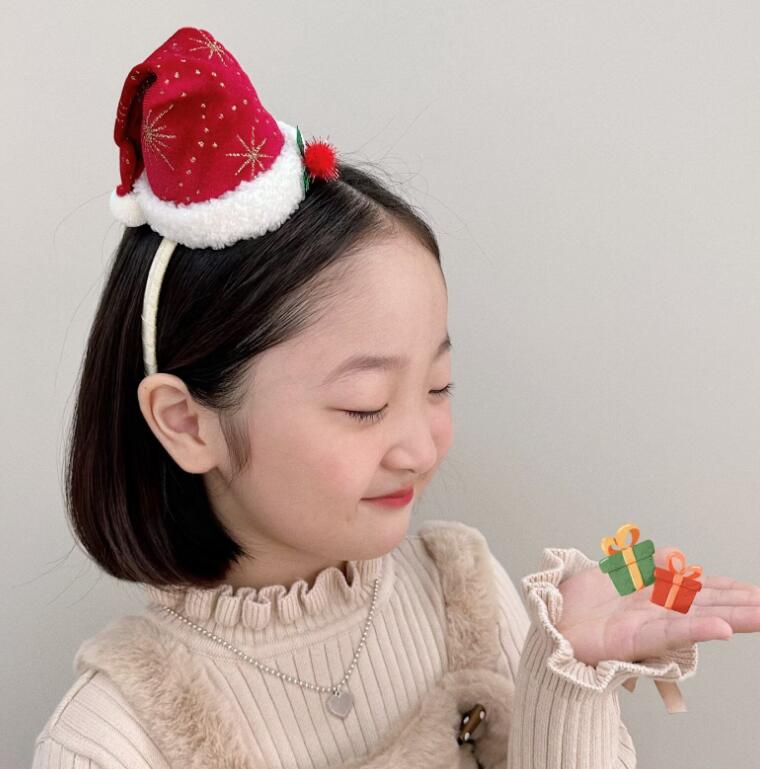 2023新品★髪飾り　クリスマスカチューシャ★アクセサリー　2色選べ★