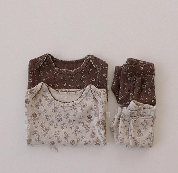 2023秋冬★ベビー服　ロンパース+ズボン　セットアップ★66-100★2種