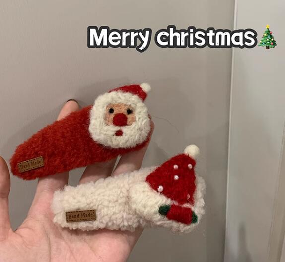 2023新品★クリスマス髪飾り　ヘアビン★アクセサリー　2色選べ★