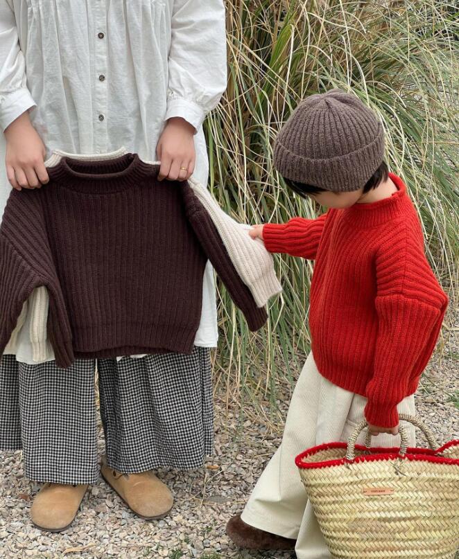 2023★秋冬新作★韓国風子供服★セーター★厚手★3色80-140CM