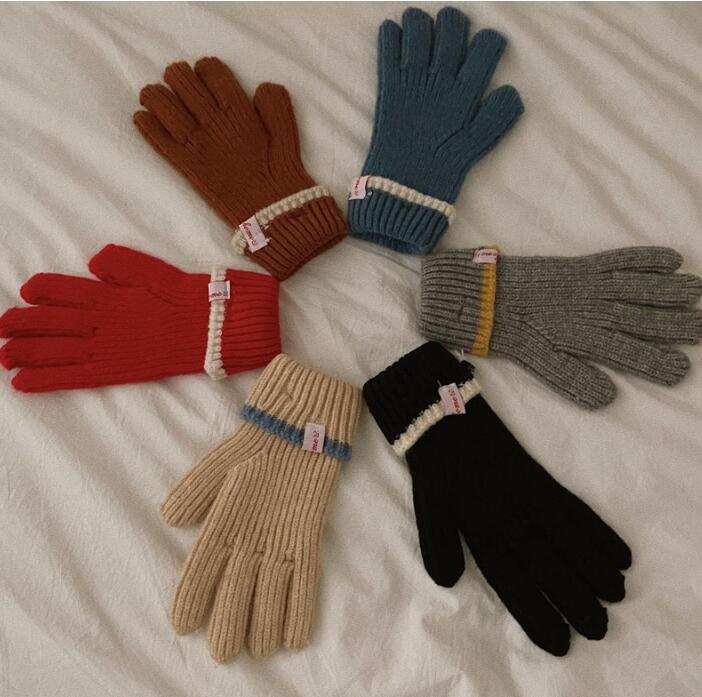 冬新品★レディース用★ニット手袋★7色選べ