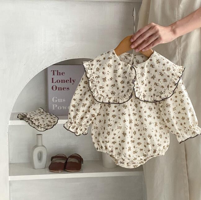 子供服★ロンパース+ヘアバンド★連体服★韓国風子供服★ベビー★長袖★可愛い★66-90CM