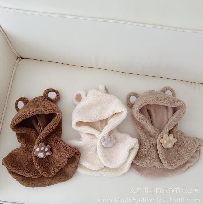 子供用★帽子★マント★キッズ★男女兼用★暖かい★防寒★可愛い★4色