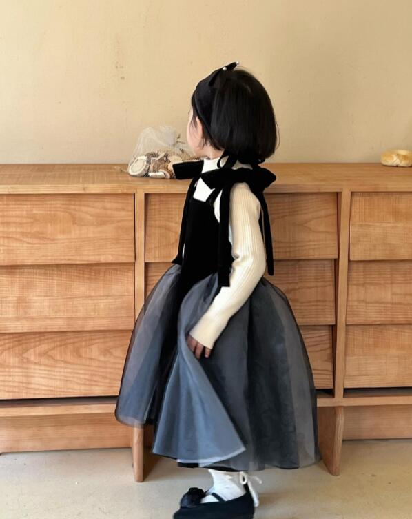 2023冬J★子供服　ワンピース★80-140cm★2色