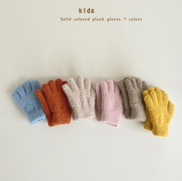 手袋★子供用手袋★男女兼用★防寒★キッズ★暖かい★無地★7色