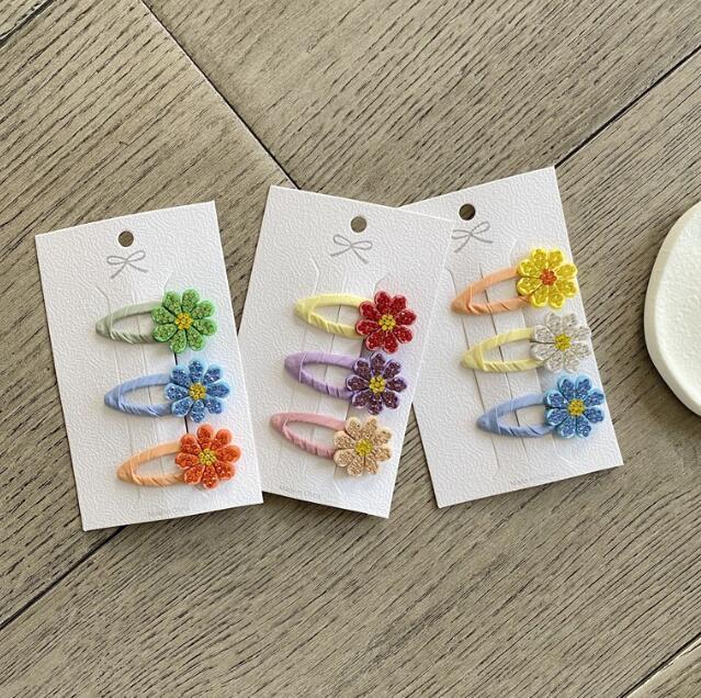 髪飾り★まとめ髪用★ヘアアクセサリー★子供用★キッズ★ヘアピン★3枚入り★多色