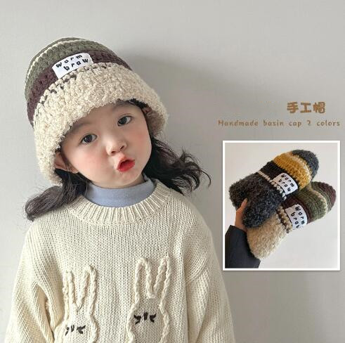 2023冬★子供用★帽子　ニット　ハット★2色選べ
