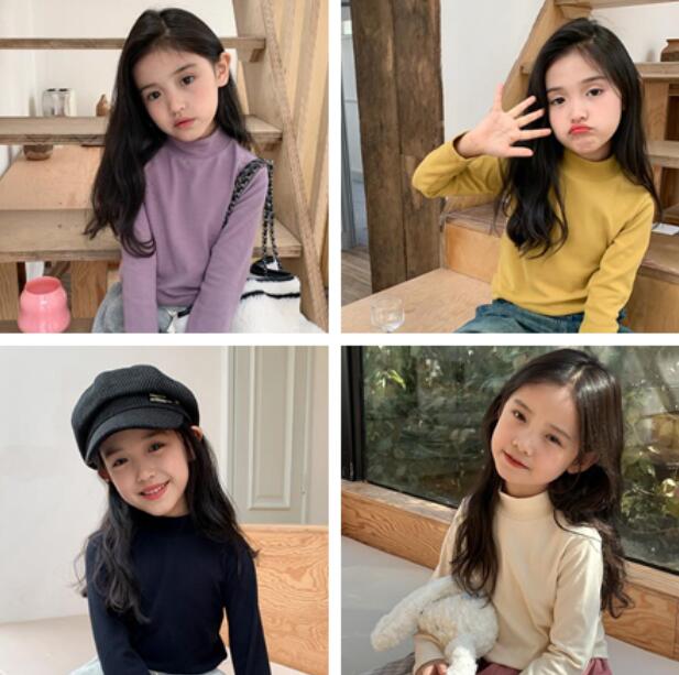 子供服★カシュクール★トップス★長袖シャツ★韓国風子供服★キッズ★7色★90-150CM