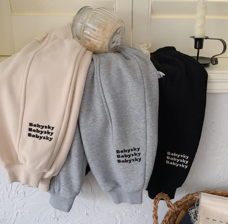 2023冬★子供服　裏起毛付きズボン★90-140cm★3色