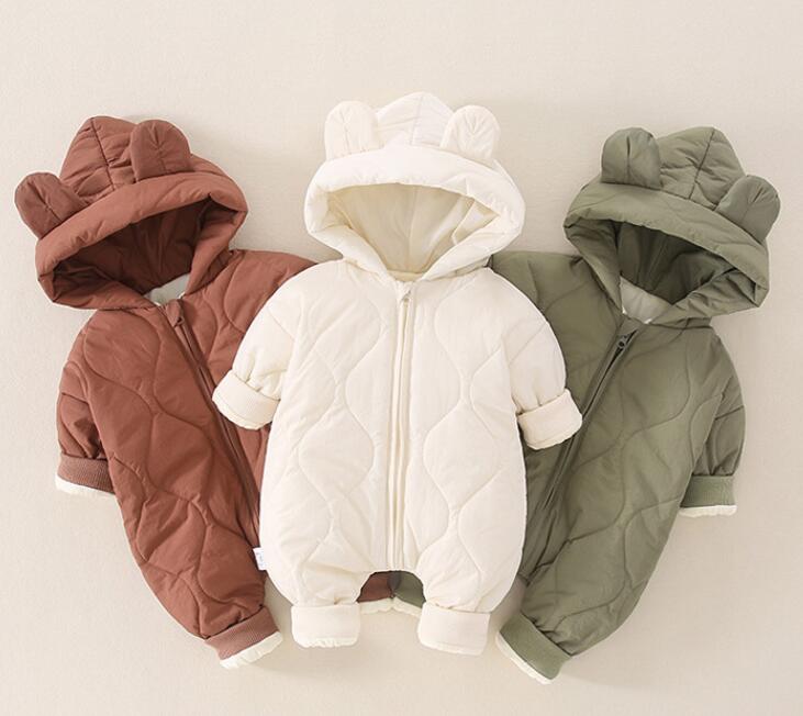 2023秋冬★ベビー服★厚手ロンパース★66-90cm★3色