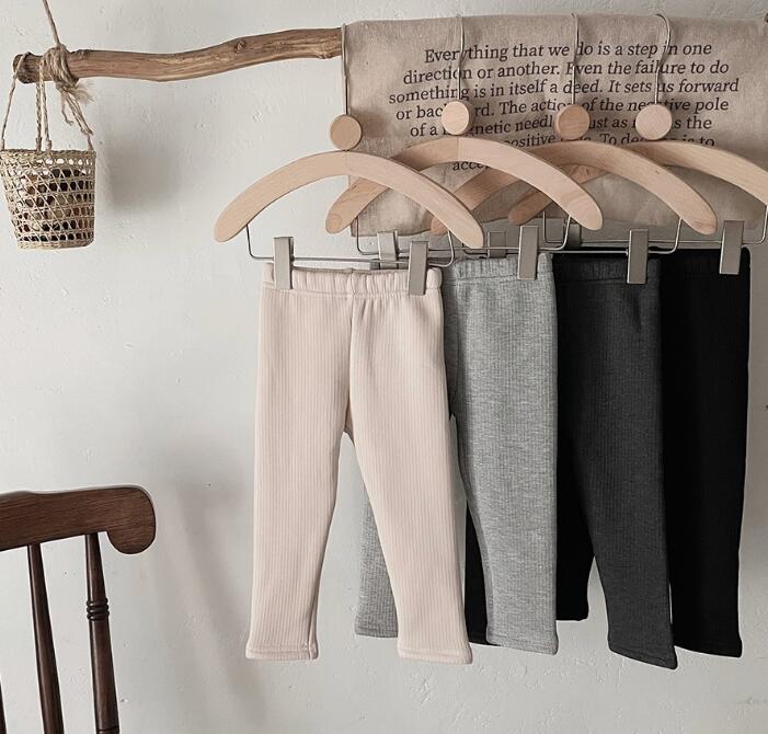 2023冬新品★子供服　厚手　裏起毛付きズボン★90-150cm★4色