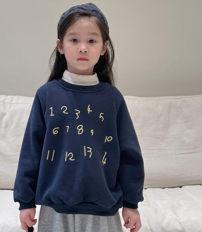 2023秋冬★子供服　裏起毛付きトップス★90-150cm★