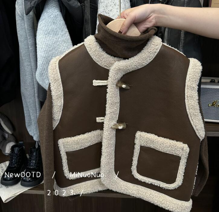 2023秋冬★子供服　ベストコート★90-140cm★