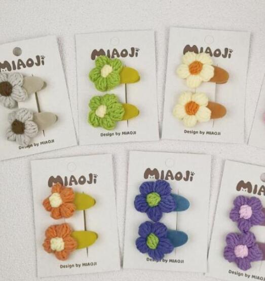 髪飾り★まとめ髪用★ヘアアクセサリー★子供用★キッズ★ヘアピン★2枚入り★多色