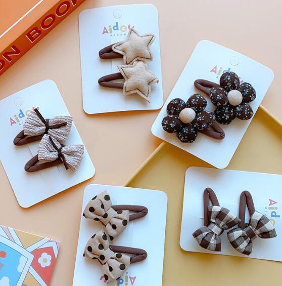 髪飾り★まとめ髪用★ヘアアクセサリー★子供用★キッズ★ヘアピン★2枚入り★多色