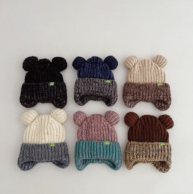 子供用★帽子★キッズ★ベビー★男女兼用★暖かい★防寒★ニット帽子★可愛い★6色