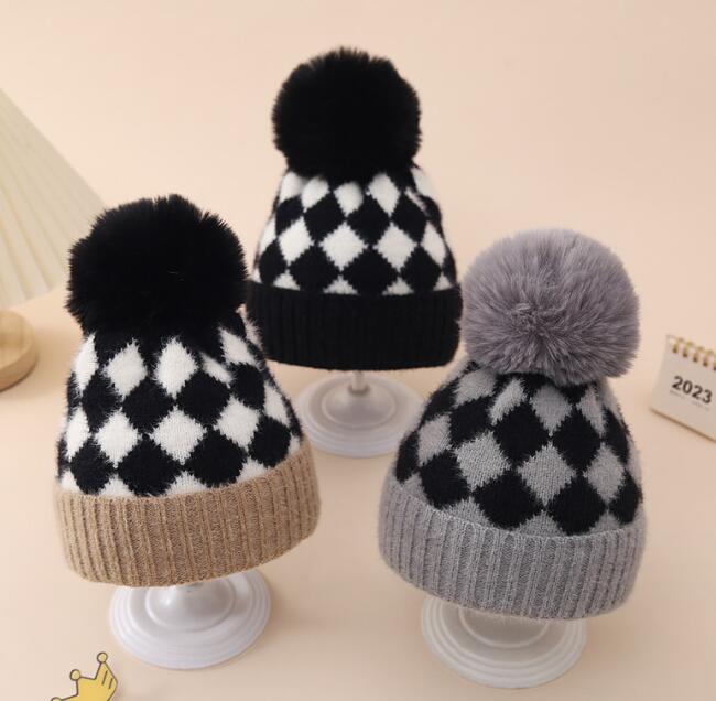 子供用★帽子★キッズ★男女兼用★暖かい★防寒★ニット帽子★可愛い★4色