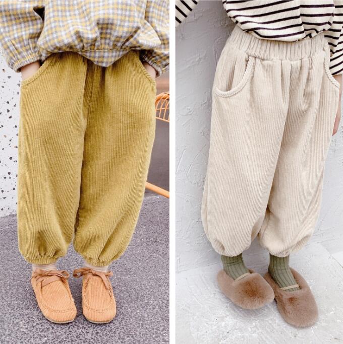 2023★春秋新作★韓国風子供服★ズボン★コーデュロイ★2色80-130CM