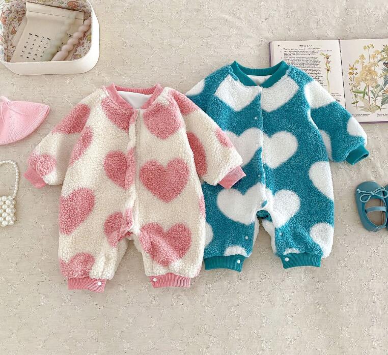 2023秋冬★ベビー服　厚手連体服★66-100★2色