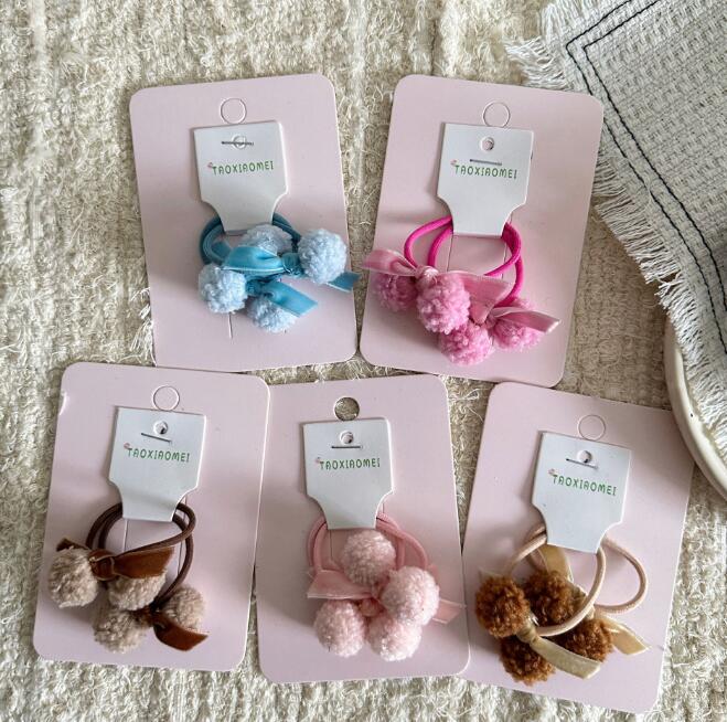 髪飾り★まとめ髪用★ヘアアクセサリー★子供用★2枚入り★ヘアゴム★多色