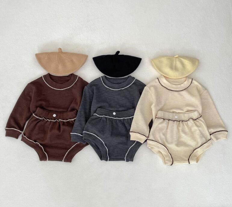 2024年新★ベビー服　トップス+ズボン　セット★66-100★3色