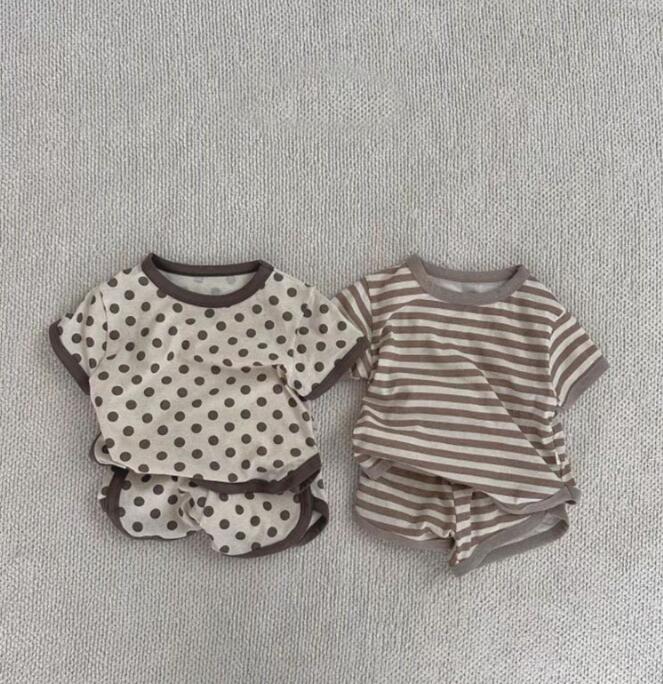 2024★春夏新作★韓国風子供服★トップス+ズボン2セット★2色73-100CM