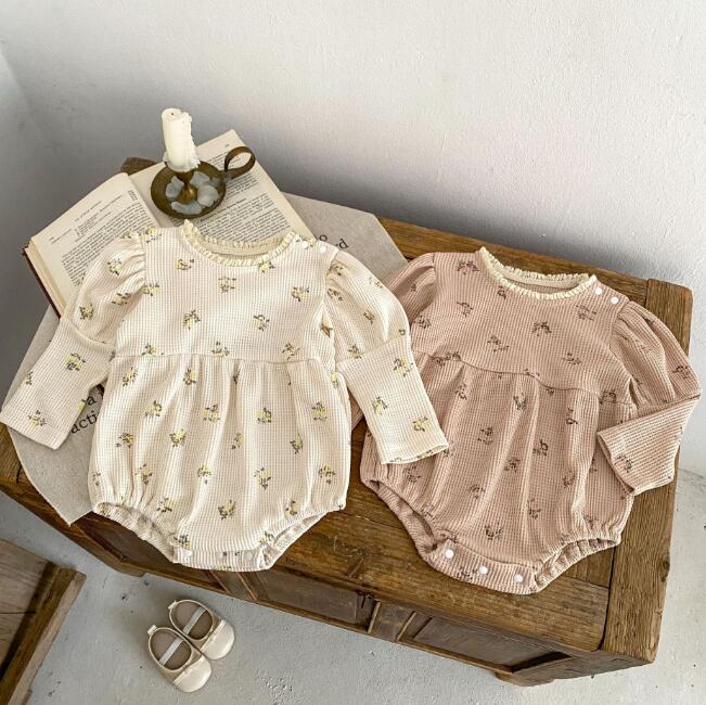 「2024」子供服★連体服★ロンパース★長袖★韓国風子供服★ベビー★2色★66-90CM