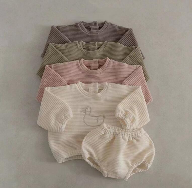 2024年春★子供服　トップス+ズボン　セット★73-100cm★4色