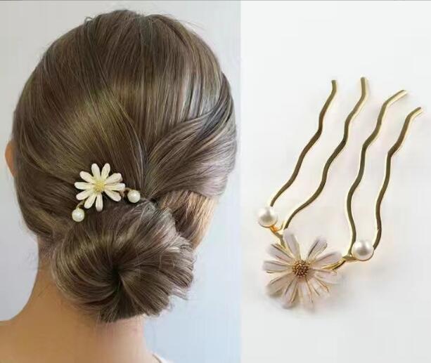 新作★かんざし★ヘアピン★ヘアクリップ★花造型★まとめ髪用★髪飾り★ヘアアクセサリー★