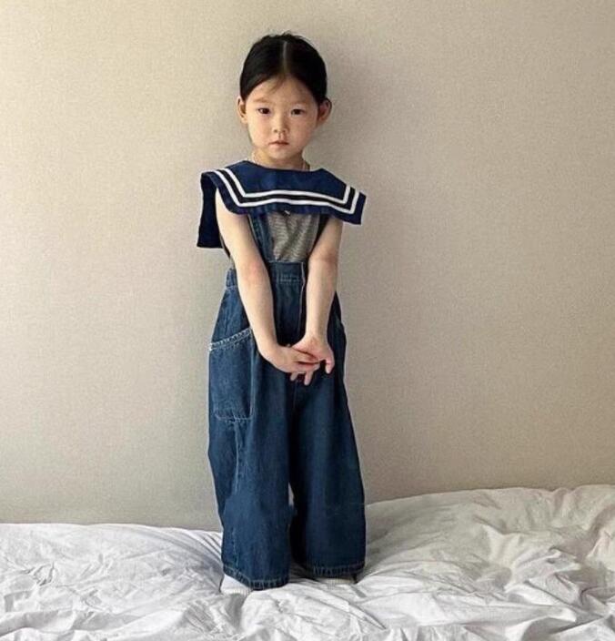 2024年春★子供服 　デニムサロペット★80-130cm★