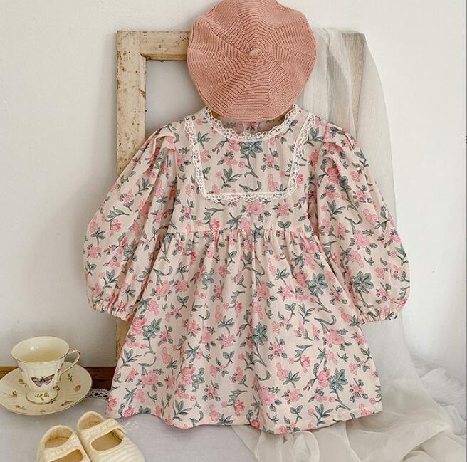 子供服★ワンピース★花柄★韓国風子供服★キッズ女の子★90-130CM