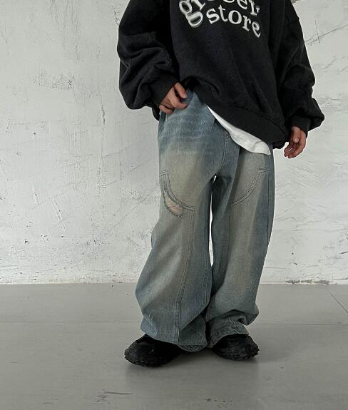 子供服★ボトムス★ジーンス★デニム★韓国風子供服★キッズ★男女兼用★90-140CM