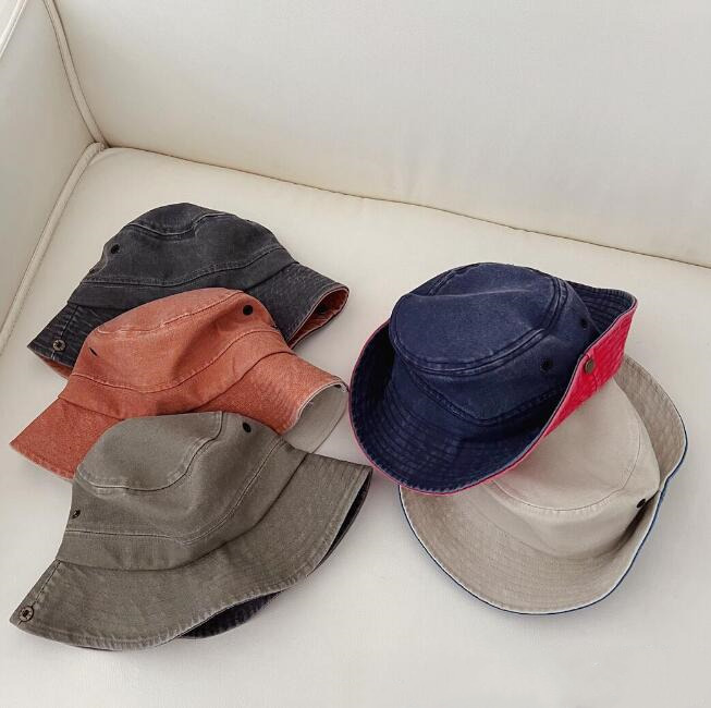 「2024」子供用★帽子★バケットハット★キッズ★男女兼用★デニム★日焼け防止★5色