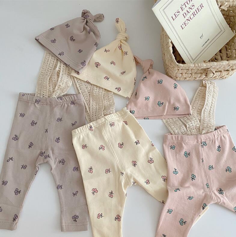 2024★春秋新作★韓国風子供服★Tシャツ★サロペット+帽子★6色66-90CM