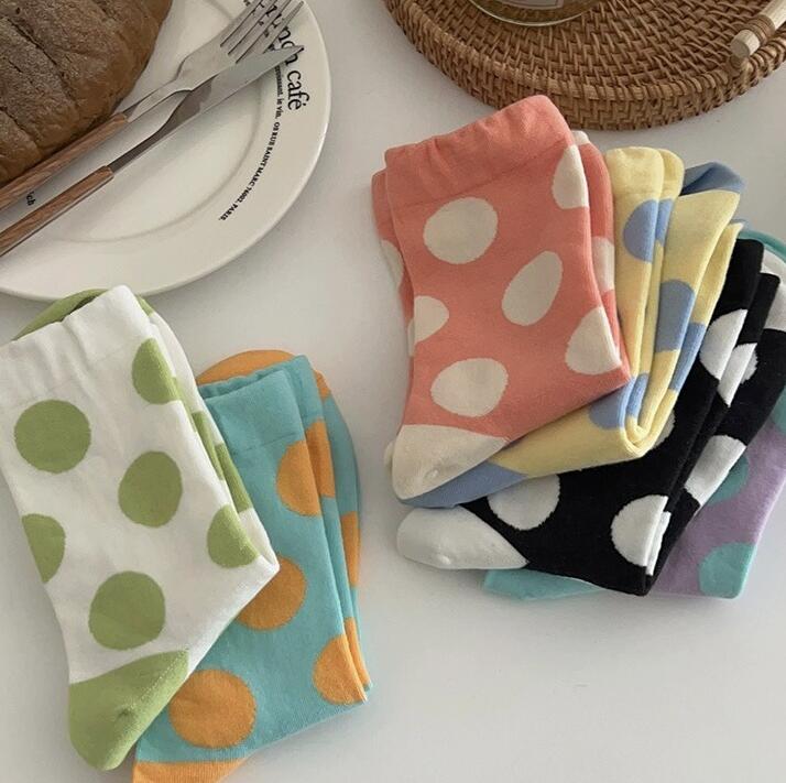 靴下★レディース★ソックス★大人用★女性用靴下★可愛い★水玉★多色